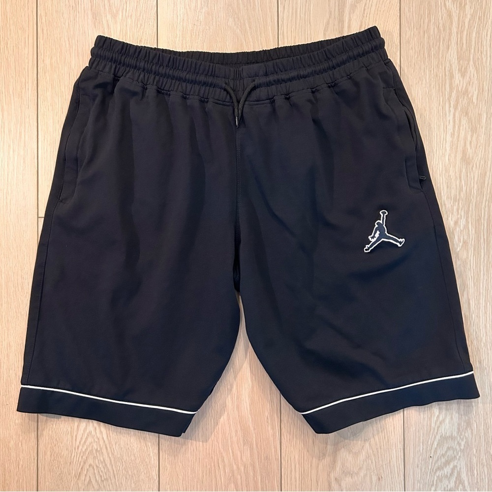 Jordan Men’s Fleece Basketball Shorts Size 4XL Black White